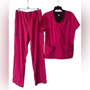 Hot Pink Koi Basics Scrub Set